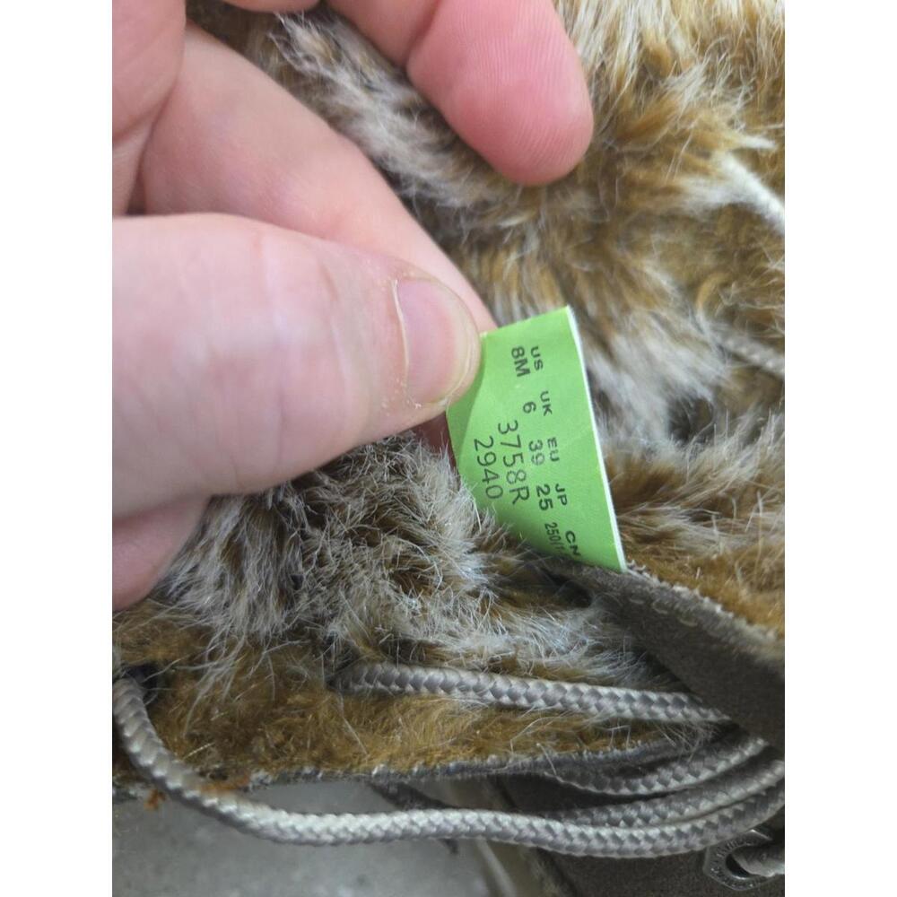 Timberland Women's Leather Waterproof Roll Fold-Over Teddy Fleece Boots Size 8 - Picture 6 of 8